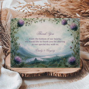 Tarjeta De Agradecimiento Arte Encantado de las Tierras Altas Celta