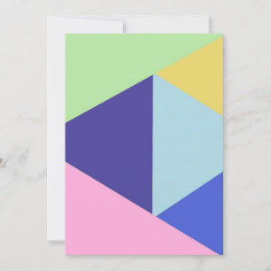 Tarjeta De Agradecimiento arte geométrico multicolor