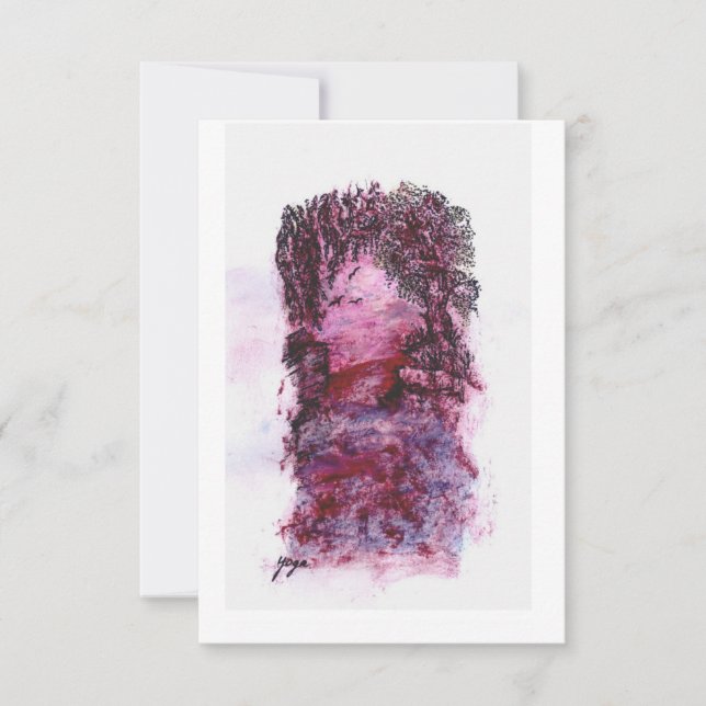 Tarjeta De Agradecimiento Arte moderno (Anverso)