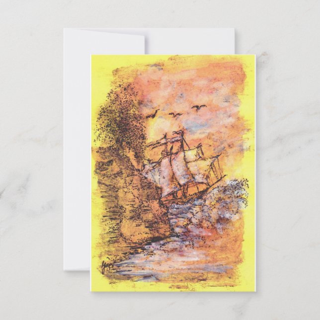 Tarjeta De Agradecimiento Arte moderno (Anverso)