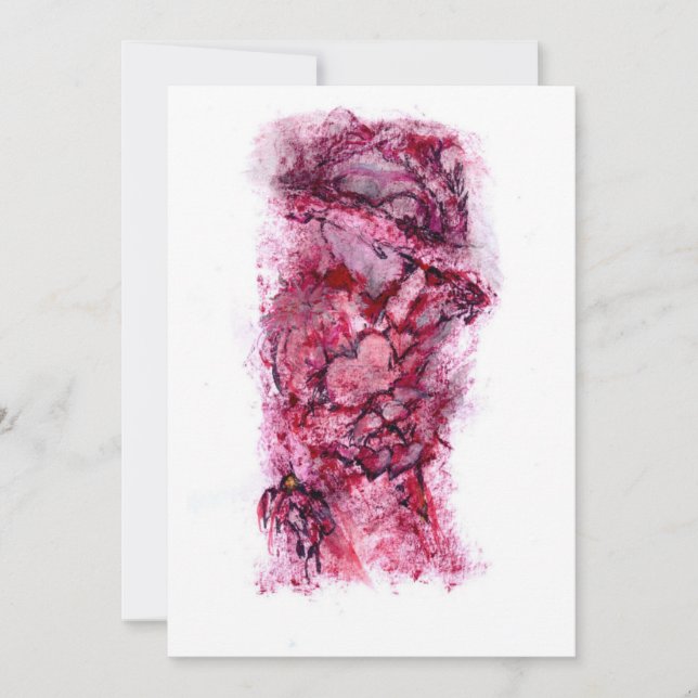 Tarjeta De Agradecimiento Arte moderno (Anverso)