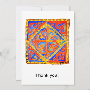 Tarjeta De Agradecimiento Arte nómada