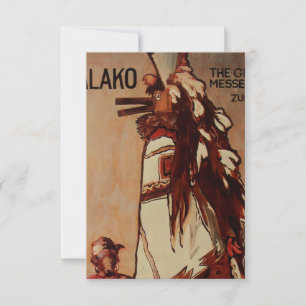 Tarjeta De Agradecimiento Arte occidental “Shakalo” de Gerald Cassidy