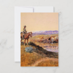 Tarjeta De Agradecimiento Arte occidental “Trabajado” de Charles M Russell