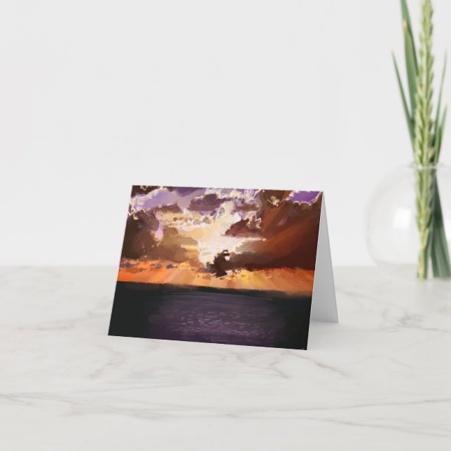 Tarjeta De Agradecimiento Arte original en la nube digital de Shelley (Anverso)