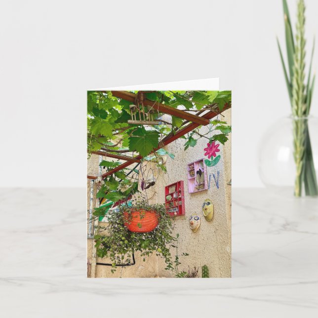 Tarjeta De Agradecimiento Arte residencial palestino (Anverso)