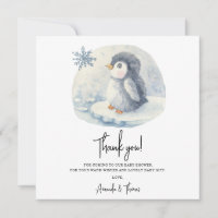 Ártico lindo Pingüino gracias a la ducha de bebé
