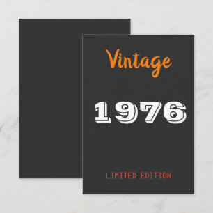 Tarjeta De Agradecimiento Artículos de fiesta retro para cumpleaños 50 Vinta