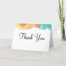 Tarjeta De Agradecimiento Artsy Gouache Watercolor Boda