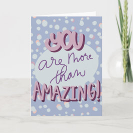 Tarjeta de agradecimiento ascendente con letras de