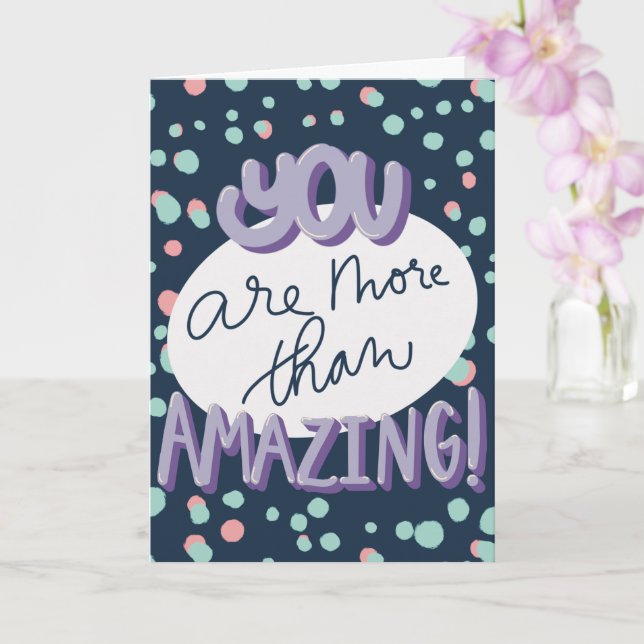 Tarjeta de agradecimiento ascendente con letras de (Orquídea)