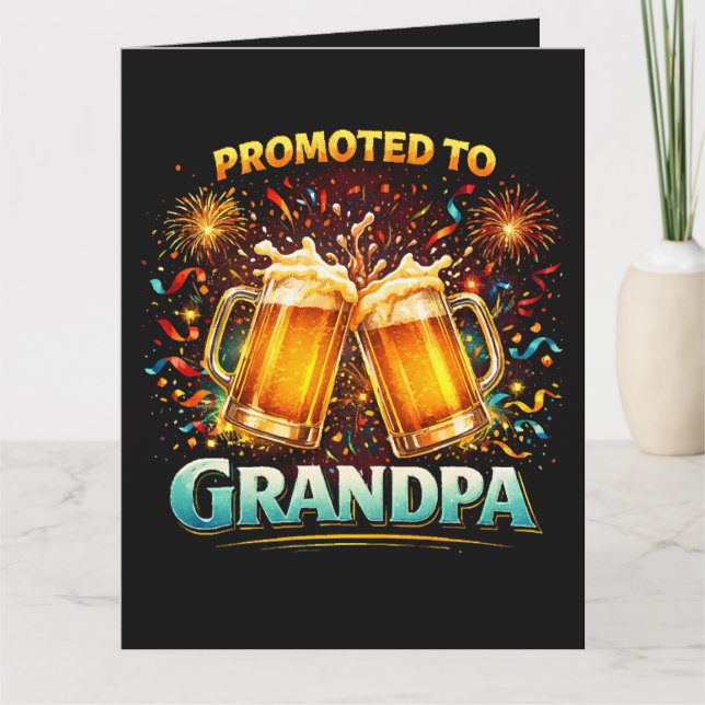 Tarjeta De Agradecimiento Ascendido a Abuelo Futuro (Anverso)