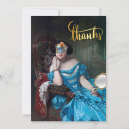 Tarjeta De Agradecimiento Así que la mascarada de Posh Feliz cumpleaños Tarj