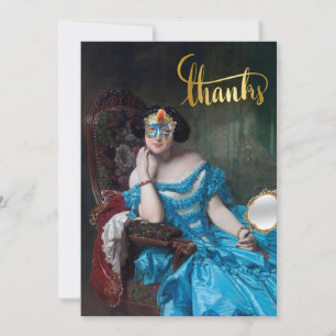 Tarjeta De Agradecimiento Así que la mascarada de Posh Feliz cumpleaños Tarj