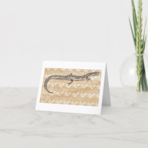 Tarjeta De Agradecimiento 🦎 asiática de serpiente con ojos de piel