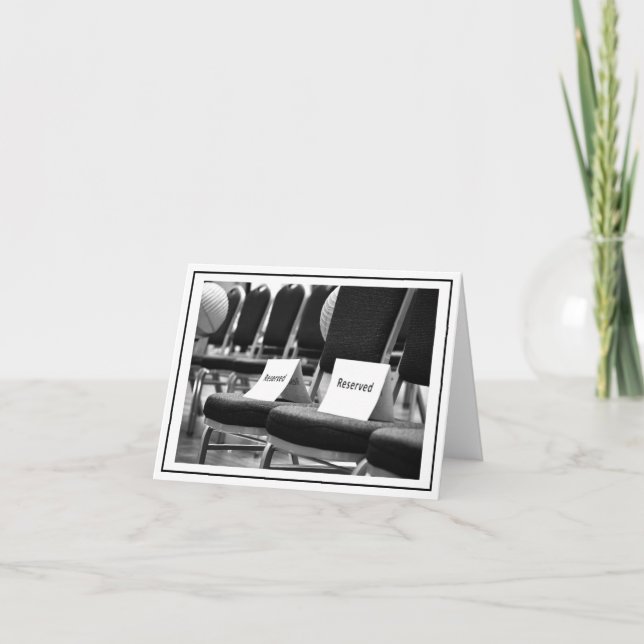 Tarjeta De Agradecimiento Asientos reservados (Anverso)