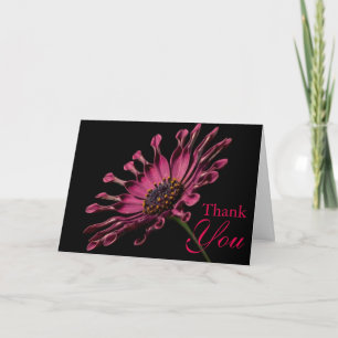 Tarjeta De Agradecimiento Asombroso Daisy africano púrpura gracias