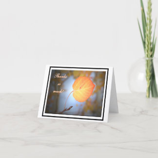 Tarjeta De Agradecimiento Aspen Thank You Note Card