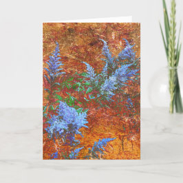 Tarjeta De Agradecimiento Astilbe Dusty Blue a bordo