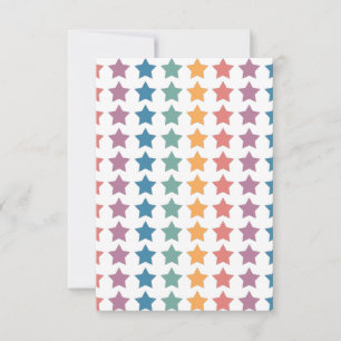 Tarjeta De Agradecimiento Astrología, estrellas retro