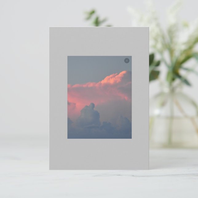 Tarjeta De Agradecimiento Atardecer  (Anverso de pie)