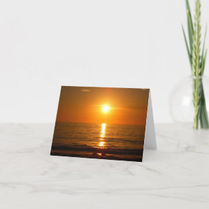 Tarjeta De Agradecimiento atardecer atrevido en el cobertizo marino