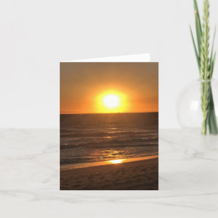 Tarjeta De Agradecimiento Atardecer en Newport Beach, California