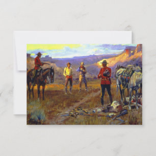 Tarjeta De Agradecimiento “Atrapado con las mercancías” de Charles M Russell