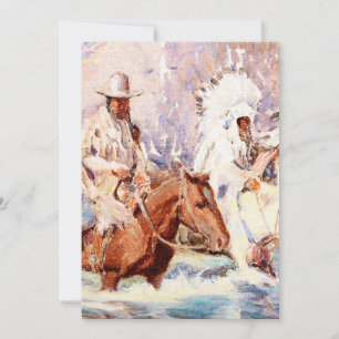 Tarjeta De Agradecimiento "Atravesando el agua" por Carl Oscar Borg