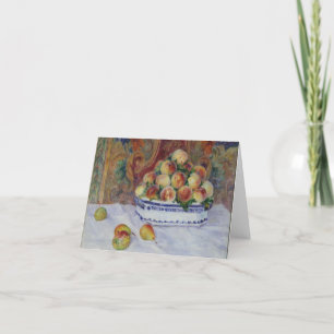 Tarjeta De Agradecimiento Auguste Renoir - Naturaleza muerta con melocotones
