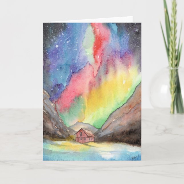 Tarjeta De Agradecimiento Aurora en el Valle (Anverso)