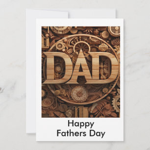Tarjeta De Agradecimiento Automoción mecánica de madera DAD