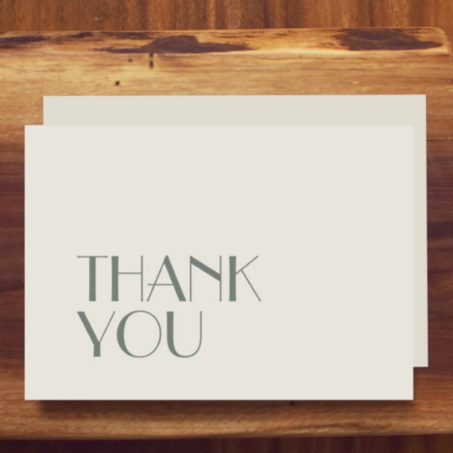 Tarjeta De Agradecimiento Autumn Boho Deco | Llanura de crema Boda (Subido por el creador)