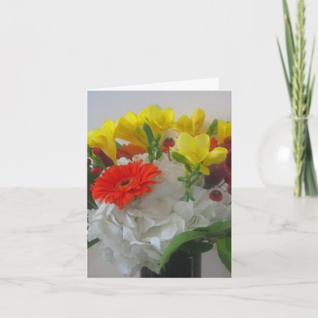 Tarjeta De Agradecimiento Autumn Bouquet Card (Anverso)