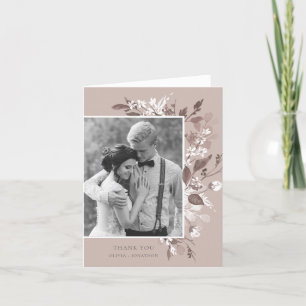 Tarjeta De Agradecimiento Autumn Flora Foto Gracias