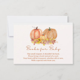Tarjeta De Agradecimiento Autumn Pumpkin Books for Baby Card – Boho Fall