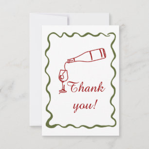 Tarjeta De Agradecimiento Avejentándose como un buen vino