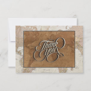 Tarjeta De Agradecimiento Aventura Tema Gracias Cartas