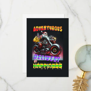 Tarjeta De Agradecimiento Aventurosa Entrega De La Felicidad