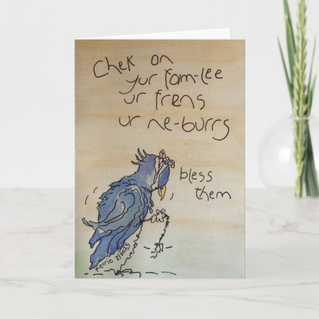 Tarjeta De Agradecimiento Averigüe... (Anverso)