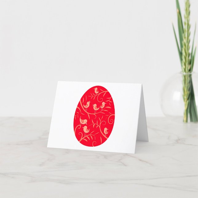 Tarjeta De Agradecimiento Aves de Huevo de Pascua (Subido por el creador)