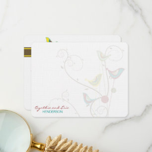 Tarjeta De Agradecimiento Aves de verano coloridas y extravagantes Bodas