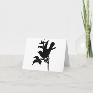 Tarjeta De Agradecimiento Aves Vintage Gracias