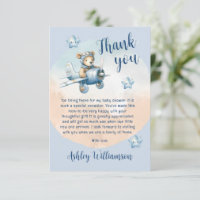 Aviador Cute Teddy Bear Baby Shower