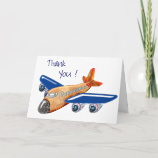 Tarjeta De Agradecimiento Avión Increíble 3