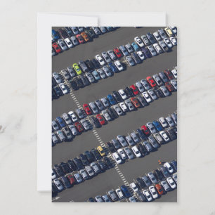 Tarjeta De Agradecimiento Avión sobre el estacionamiento