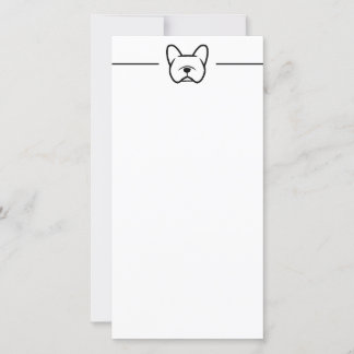 Tarjeta De Agradecimiento Aviso fijo de Bulldog francés