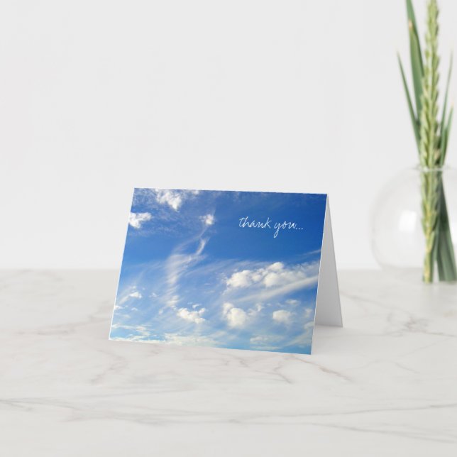 Tarjeta De Agradecimiento Aviso fotográfico 'Atmosphere 2' (Anverso)