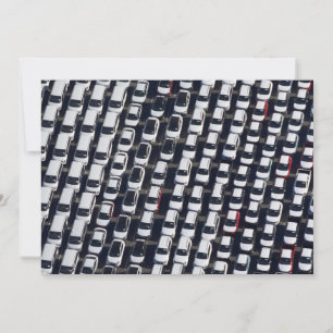 Tarjeta De Agradecimiento Aviso sobre el lote de automóviles