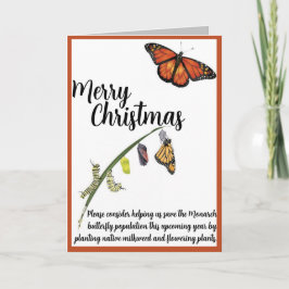 Tarjeta De Agradecimiento Ayuda para salvar la mariposa del monarca